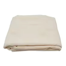 Tissu Base/Tufting Blanc a lignes jaunes