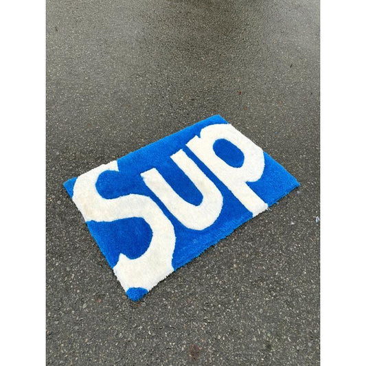 Tapis Sup Bleu (100% fait main) 70x38cm Tufting/Rug