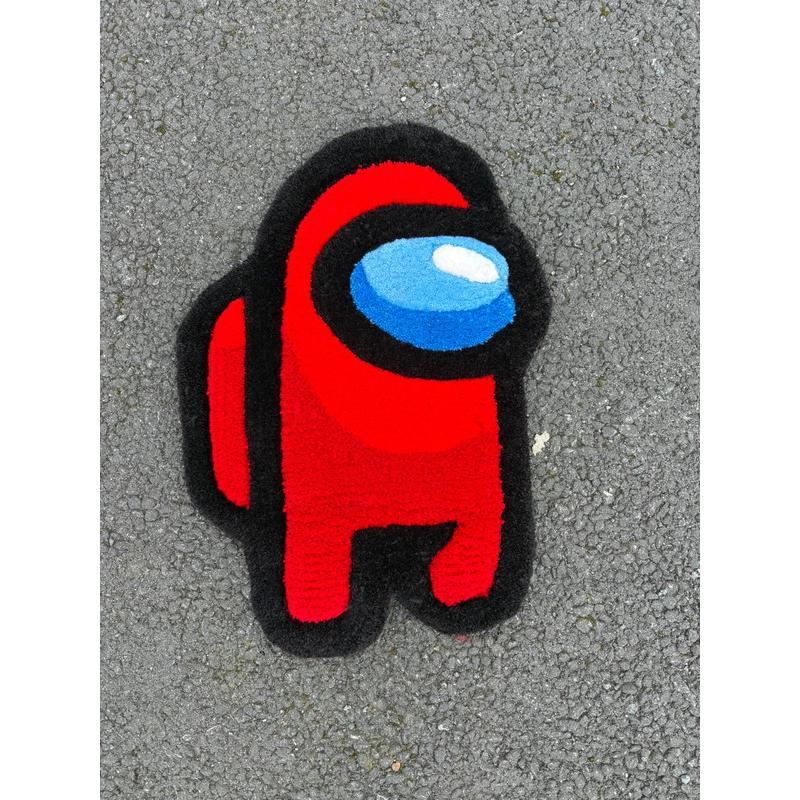 Tapis Among Us (100% fait main) 50x36cm Tufting/Rug