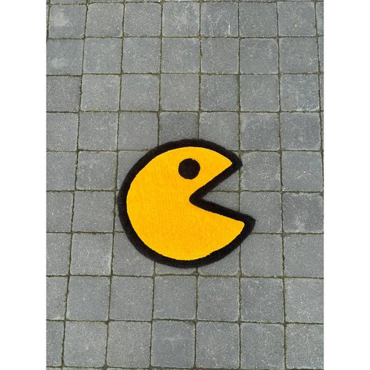 Tapis Pac-Man (100% fait main) 45x45cm Tufting/Rug