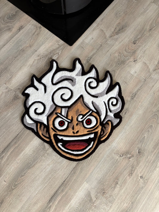 Tapis luffy 65x65cm - 100% fait main