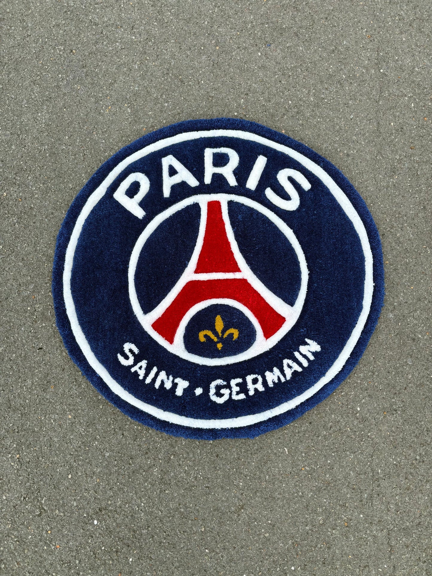 Tapis PSG (100% fait main) 70x70cm