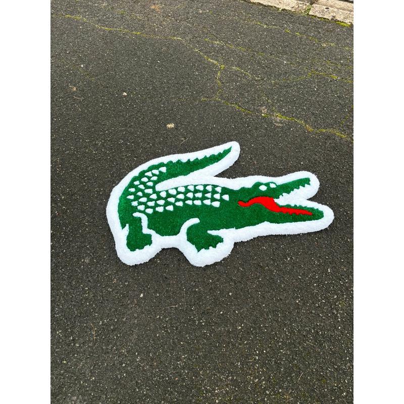 Tapis crocodile (100% fait main) 80x60cm Tufting/Rug