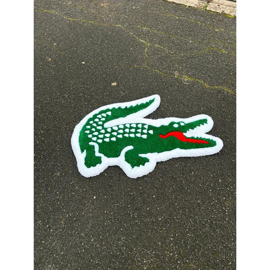 Tapis crocodile (100% fait main) 80x60cm Tufting/Rug