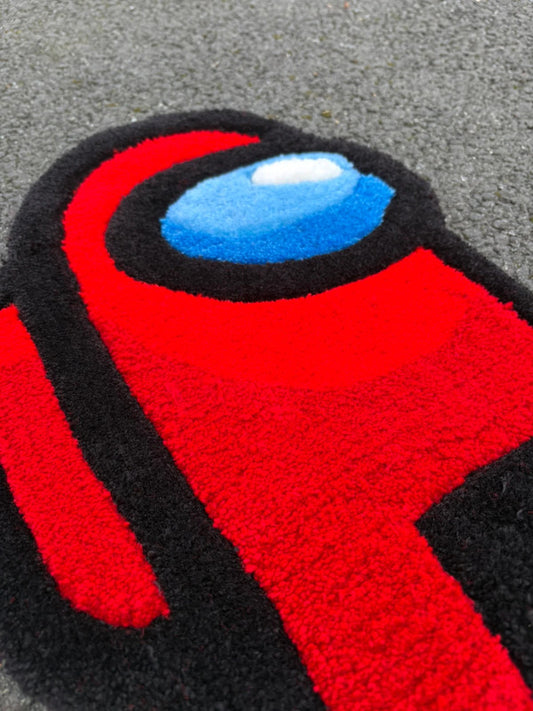 Tapis Among Us (100% fait main) 50x36cm Tufting/Rug