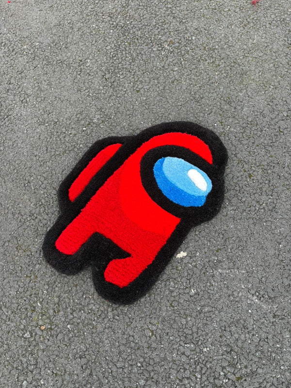 Tapis Among Us (100% fait main) 50x36cm Tufting/Rug