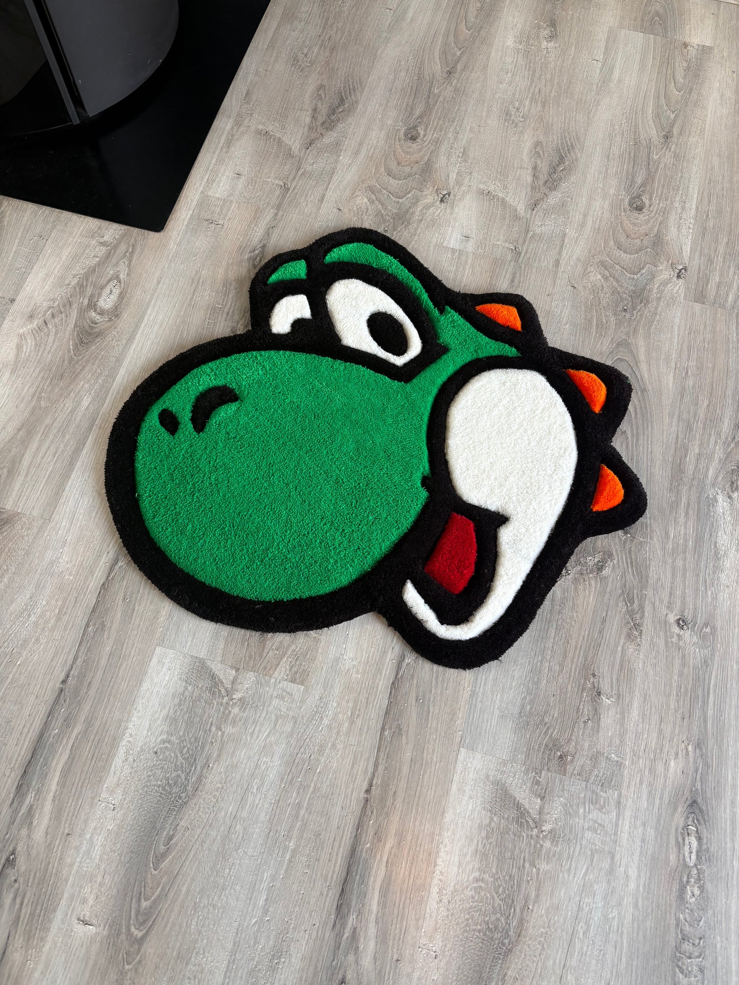 Tapis Yoshi/Mario (100% fait main) 70x70cm Tufting/Rug