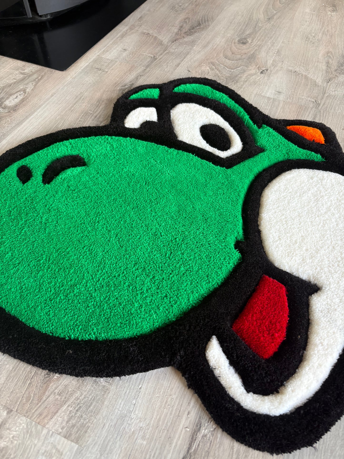 Tapis Yoshi/Mario (100% fait main) 70x70cm Tufting/Rug
