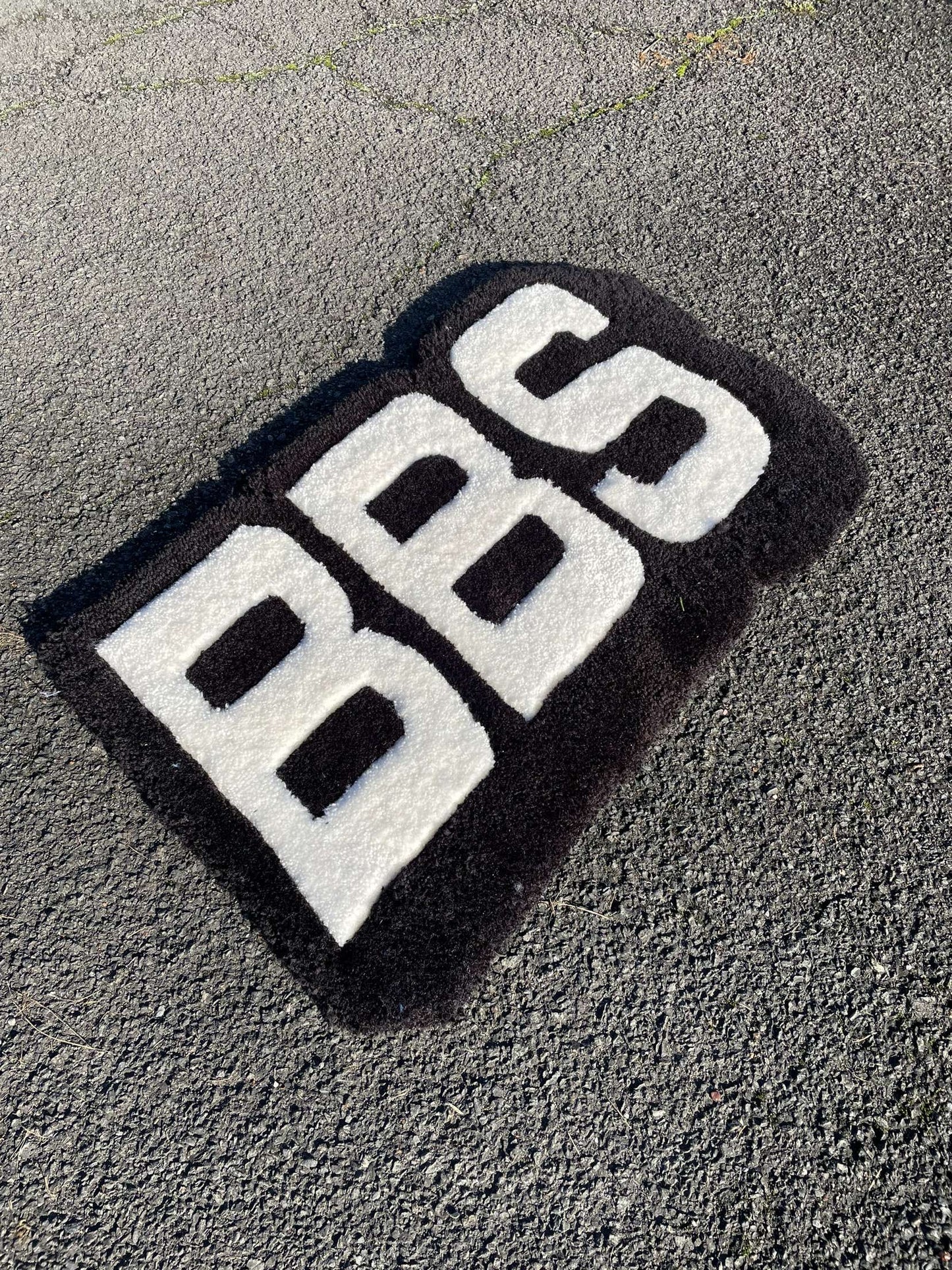 BBS Tapis Tufté (100% fait main) 55x40cm Tufting/Rug