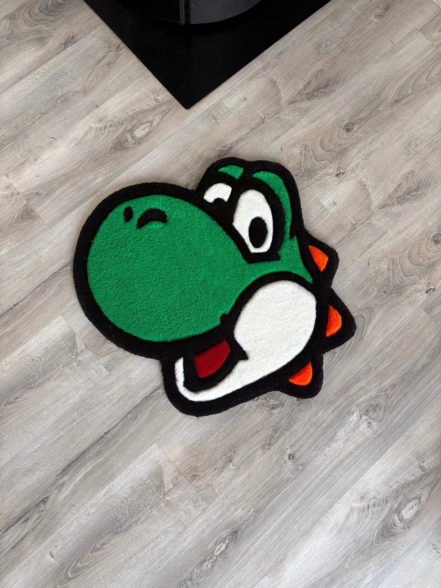 Tapis Yoshi/Mario (100% fait main) 70x70cm Tufting/Rug