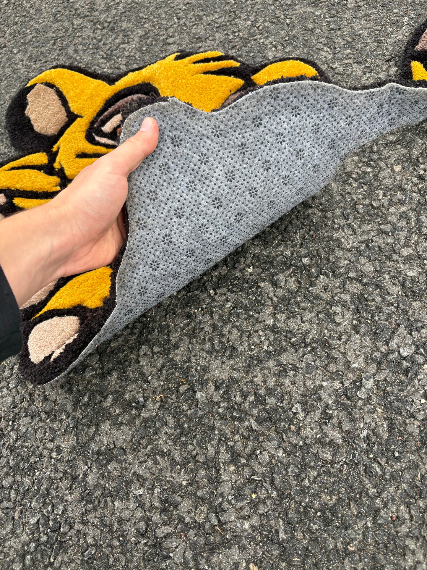 Tapis Simba/Le Roi Lion (100% fait main) Tufting/Rug 70x70cm