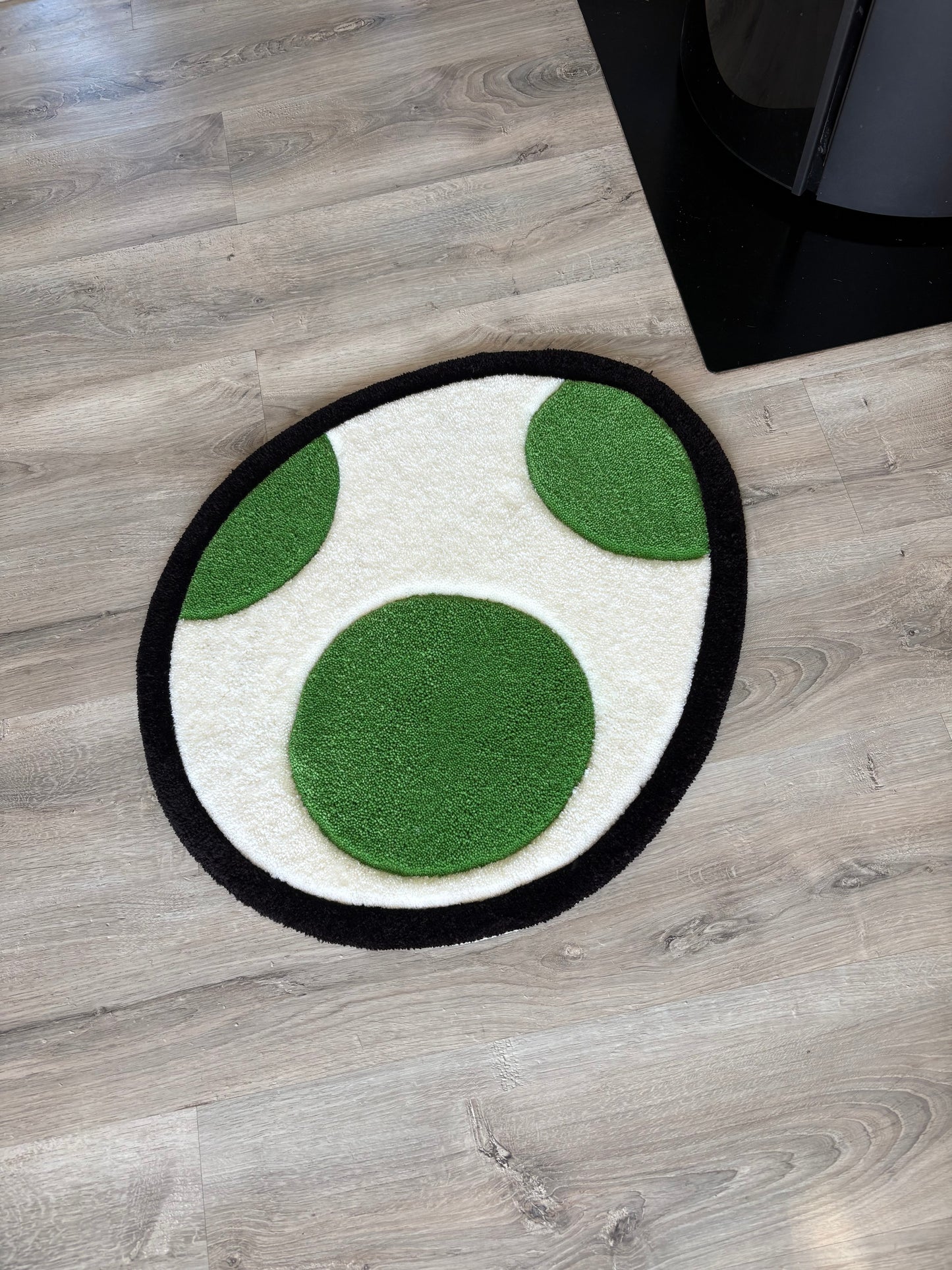 Tapis Oeuf/Yoshi (100% fait main) 70x55cm Tufting/Rug