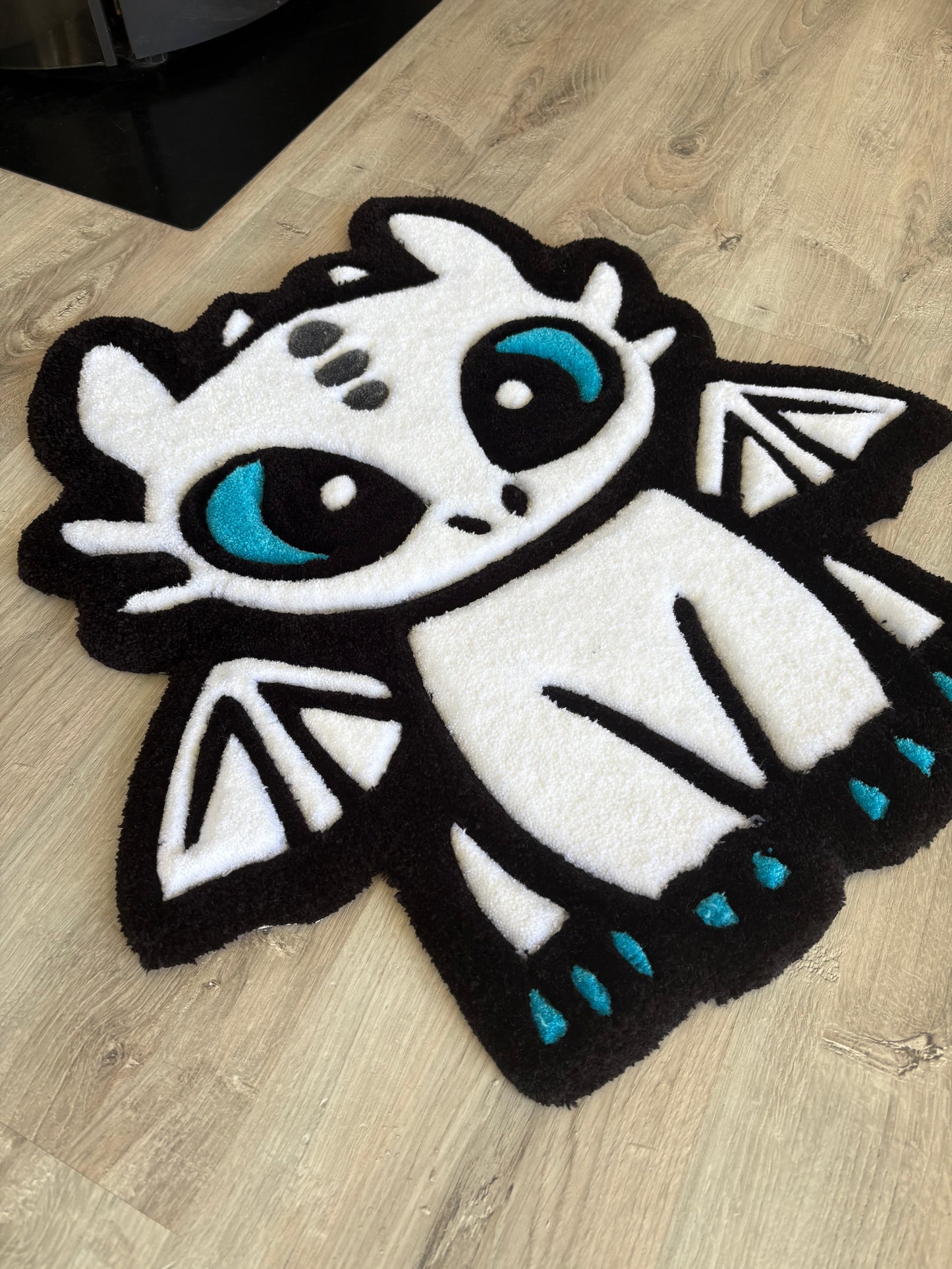 Tapis Fury/Krokmou (100% fait main) 70x65cm Tufting/Rug