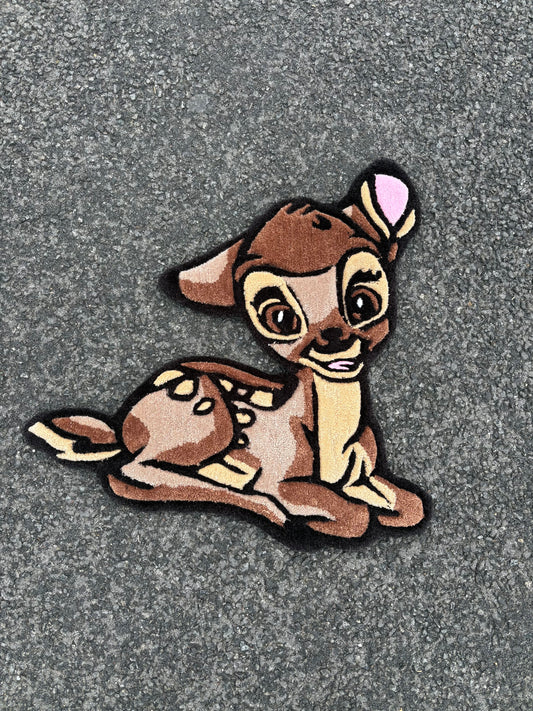 Tapis Bambi/Disney (100% fait main) Tufting/Rug 70x70cm
