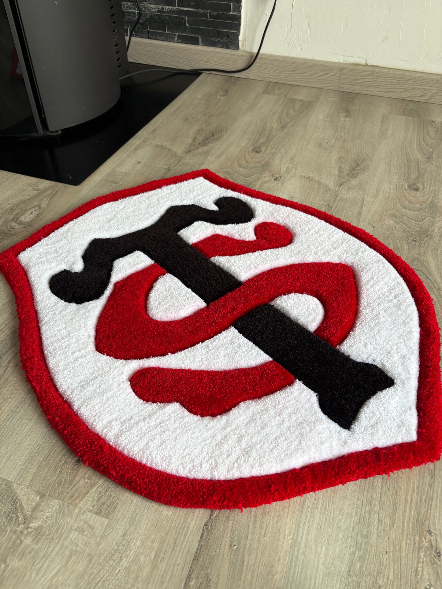 Tapis Stade Toulousain 70x50cm (100% fait main)  Tufting/Rug