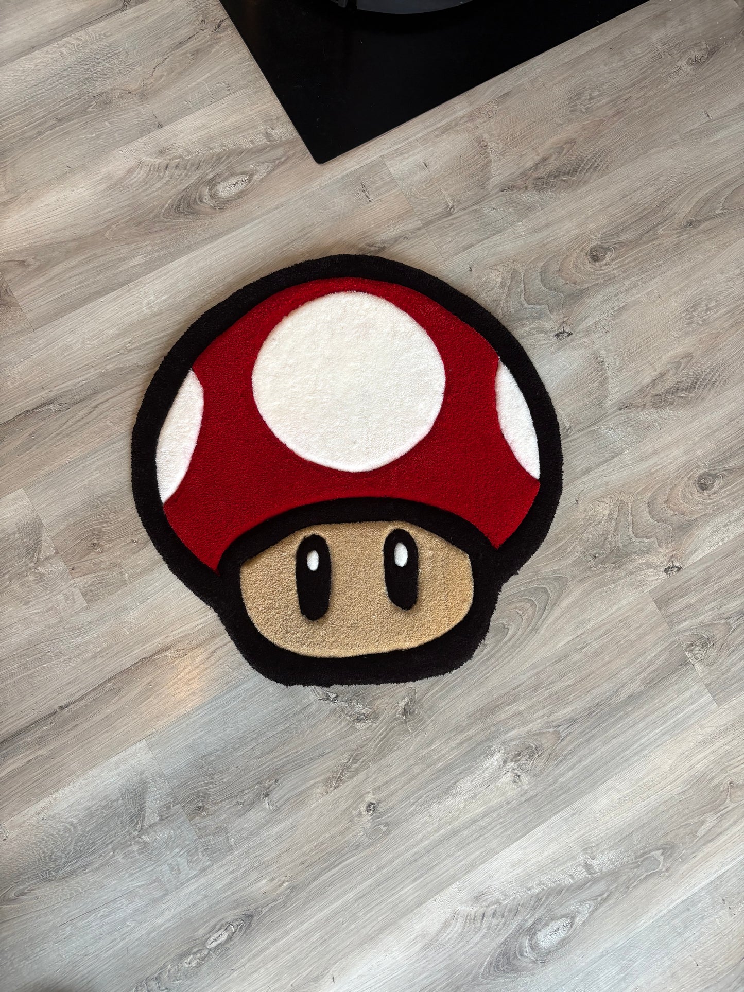 Tapis Mario/Champignon (100% fait main) 70x70cm Tufting/Rug