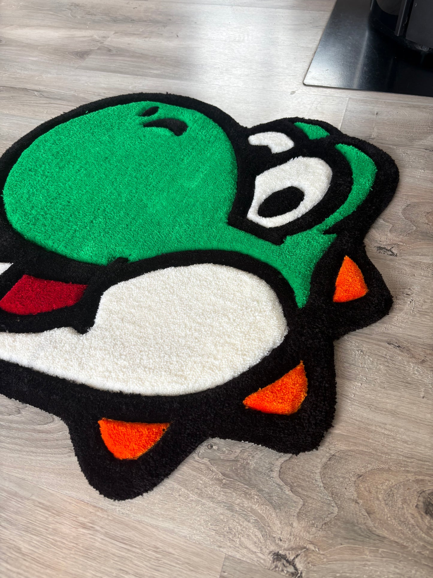 Tapis Yoshi/Mario (100% fait main) 70x70cm Tufting/Rug