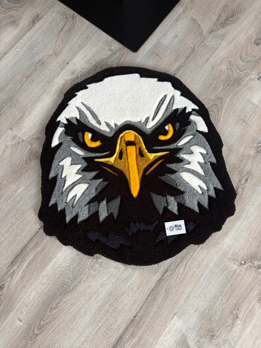 Tapis Aigle 70x65cm ( 100% fait main ) Tufting/Rug