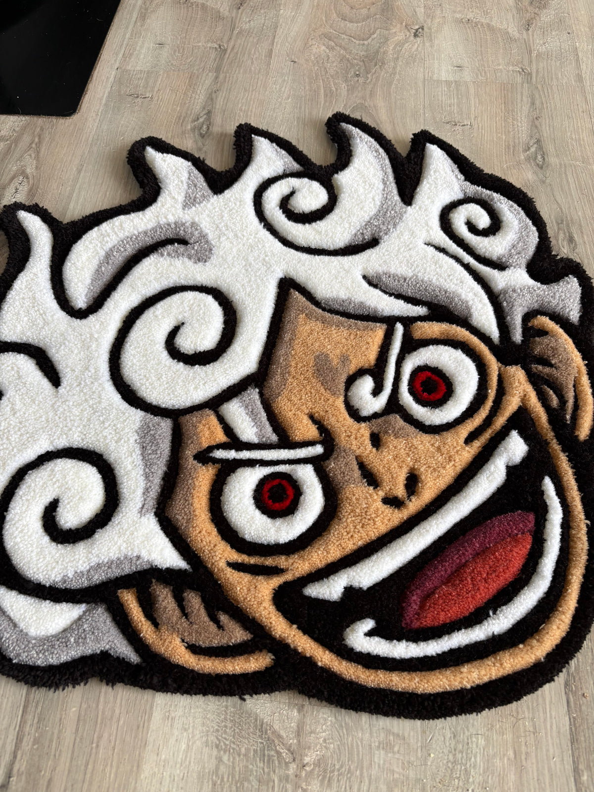 Tapis luffy 65x65cm - 100% fait main
