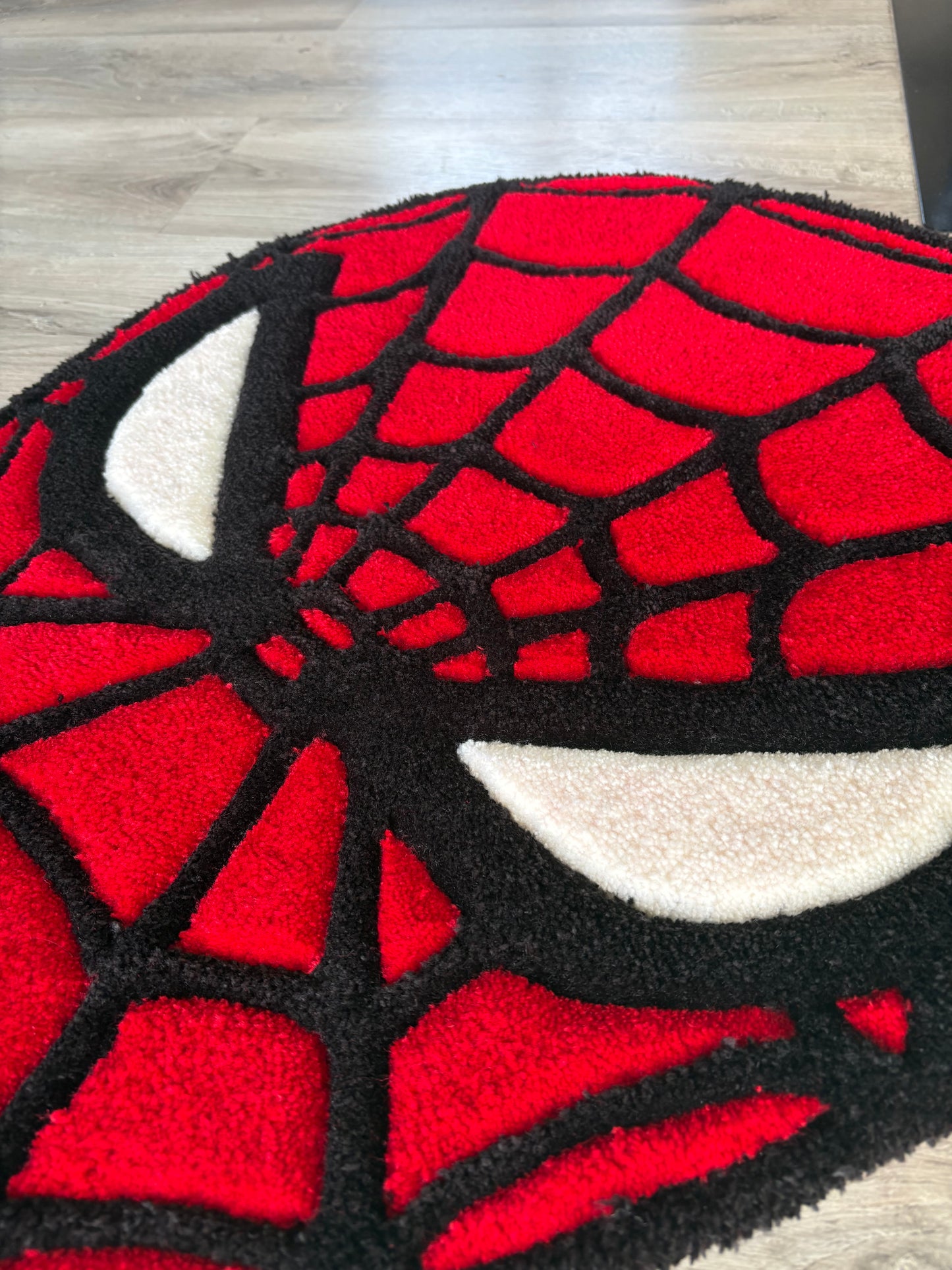 Tapis Spiderman (100% fait main) 75x55cm Tufting/Rug