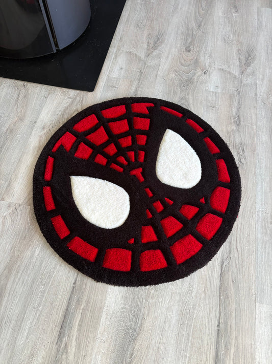 Tapis Spiderman (100% fait main) 65x65cm Tufting/Ruf