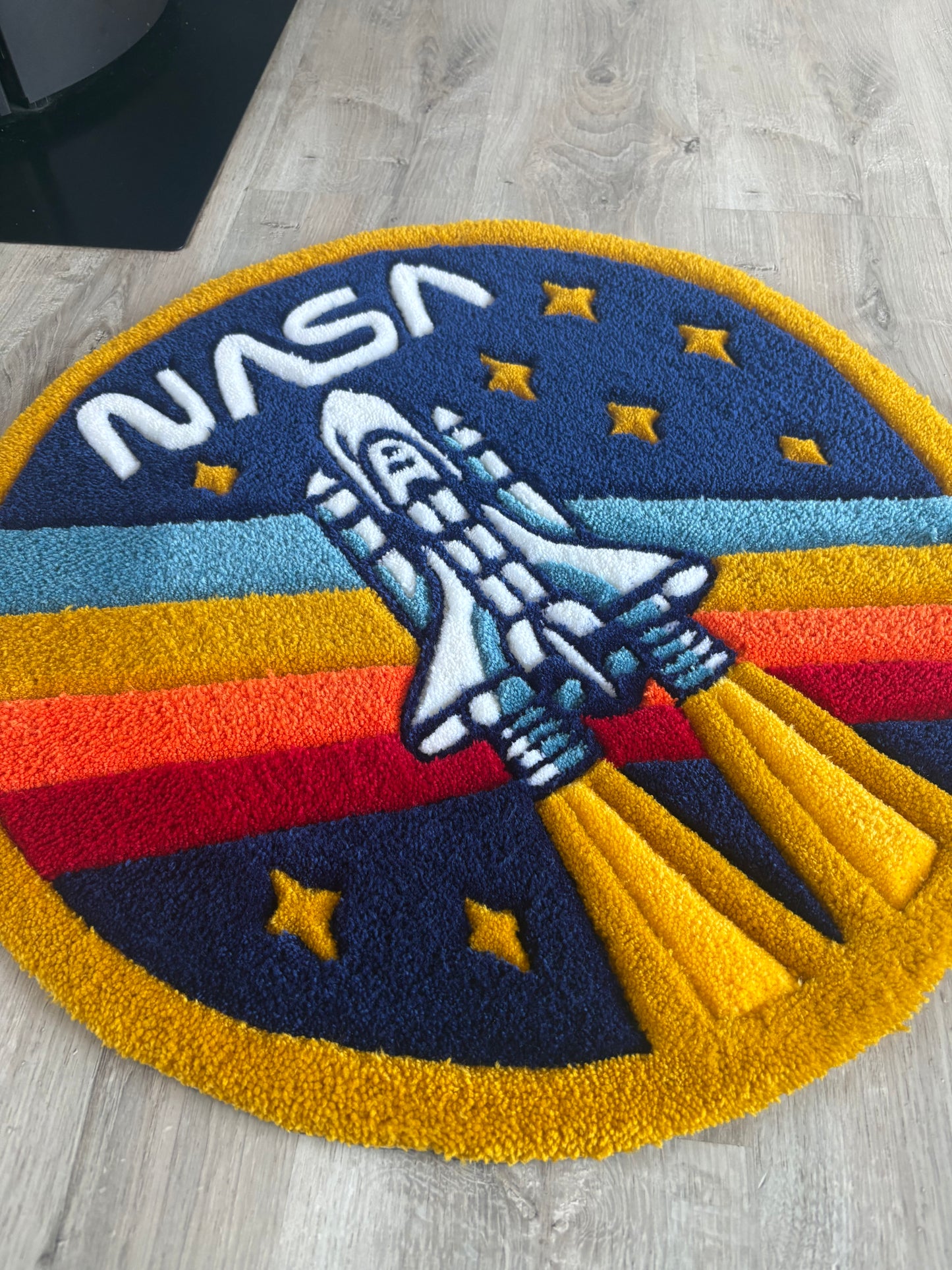 Tapis Tufting NASA 70x70cm - 100% fait main
