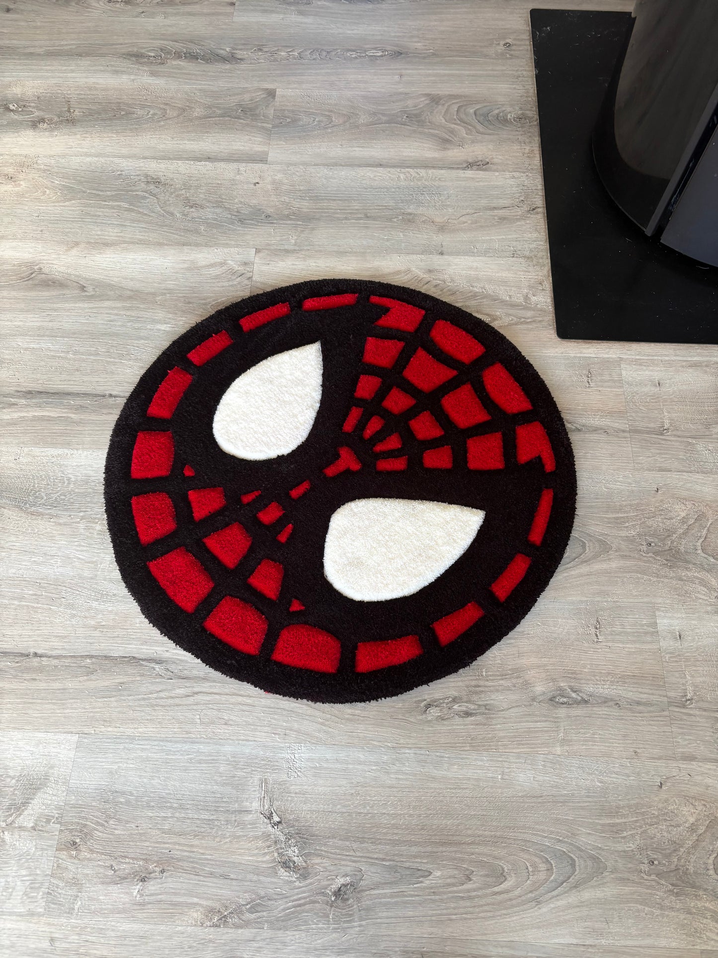 Tapis Spiderman (100% fait main) 65x65cm Tufting/Ruf