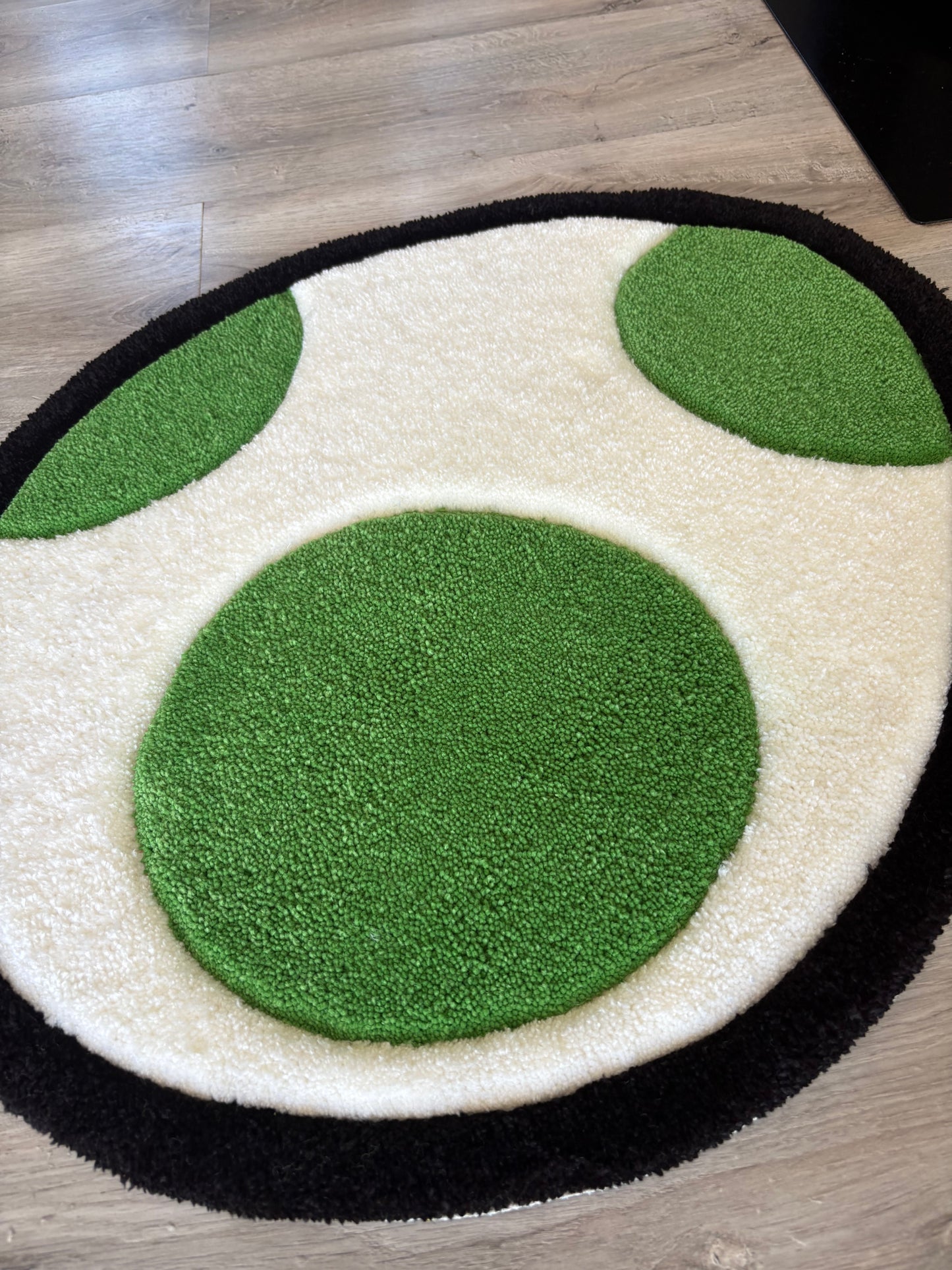 Tapis Oeuf/Yoshi (100% fait main) 70x55cm Tufting/Rug