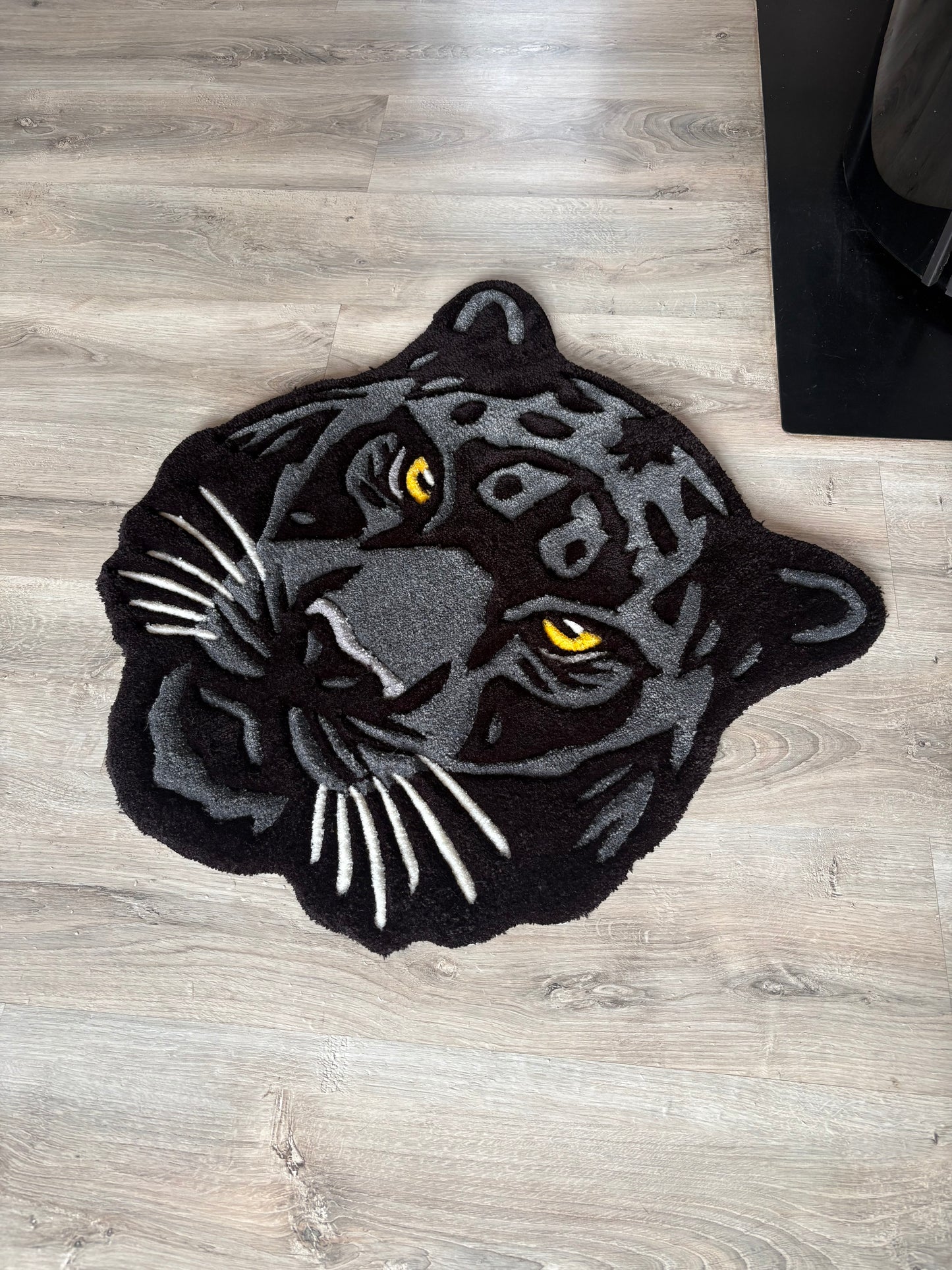 Tapis Panthère (100% fait main) 70x70cm Tufting/Rug