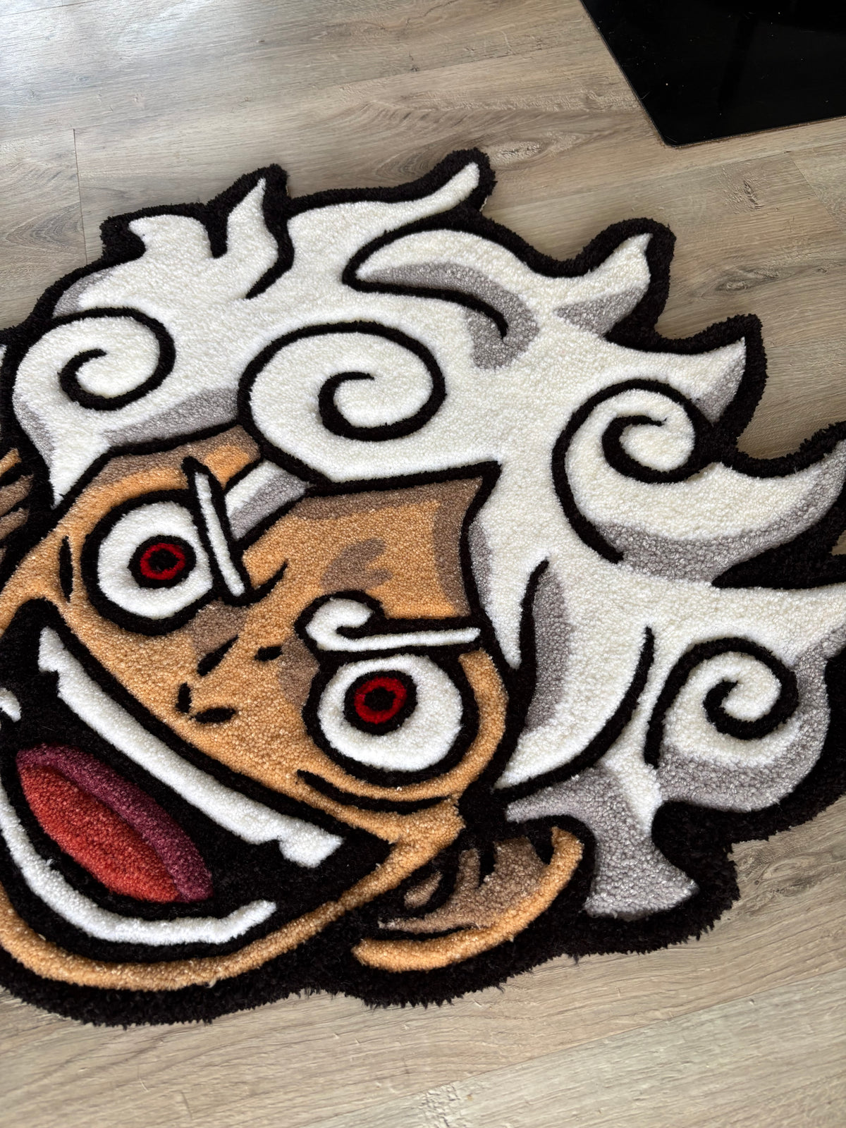 Tapis luffy 65x65cm - 100% fait main