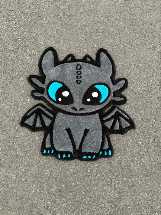 Tapis Krokmou-Dragon(100% fait main) 70x70cm