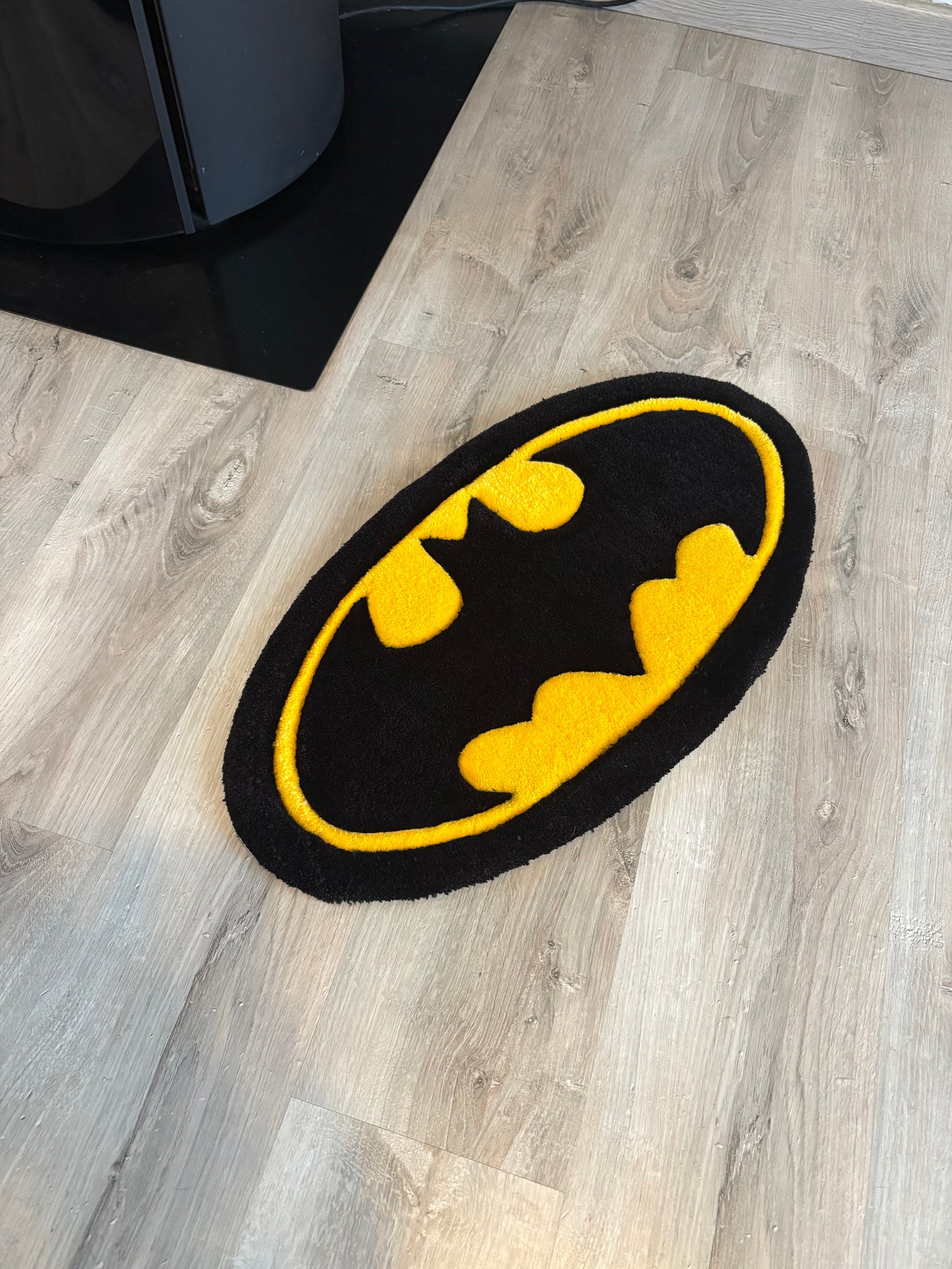 Tapis Batman (100% fait main) 30x65cm Tufting/Rug