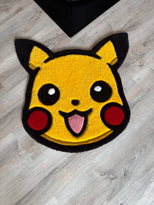 Tapis Pikachu (100% fait main) 70x70cm Tufting/Rug