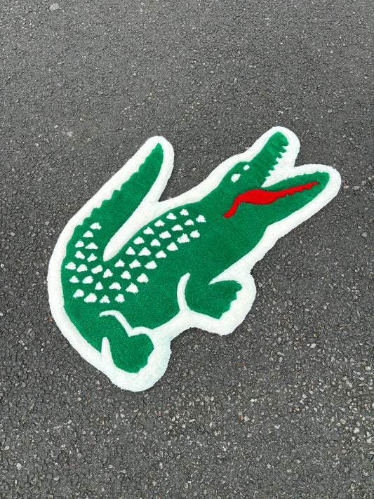 Tapis crocodile (100% fait main) 80x60cm Tufting/Rug