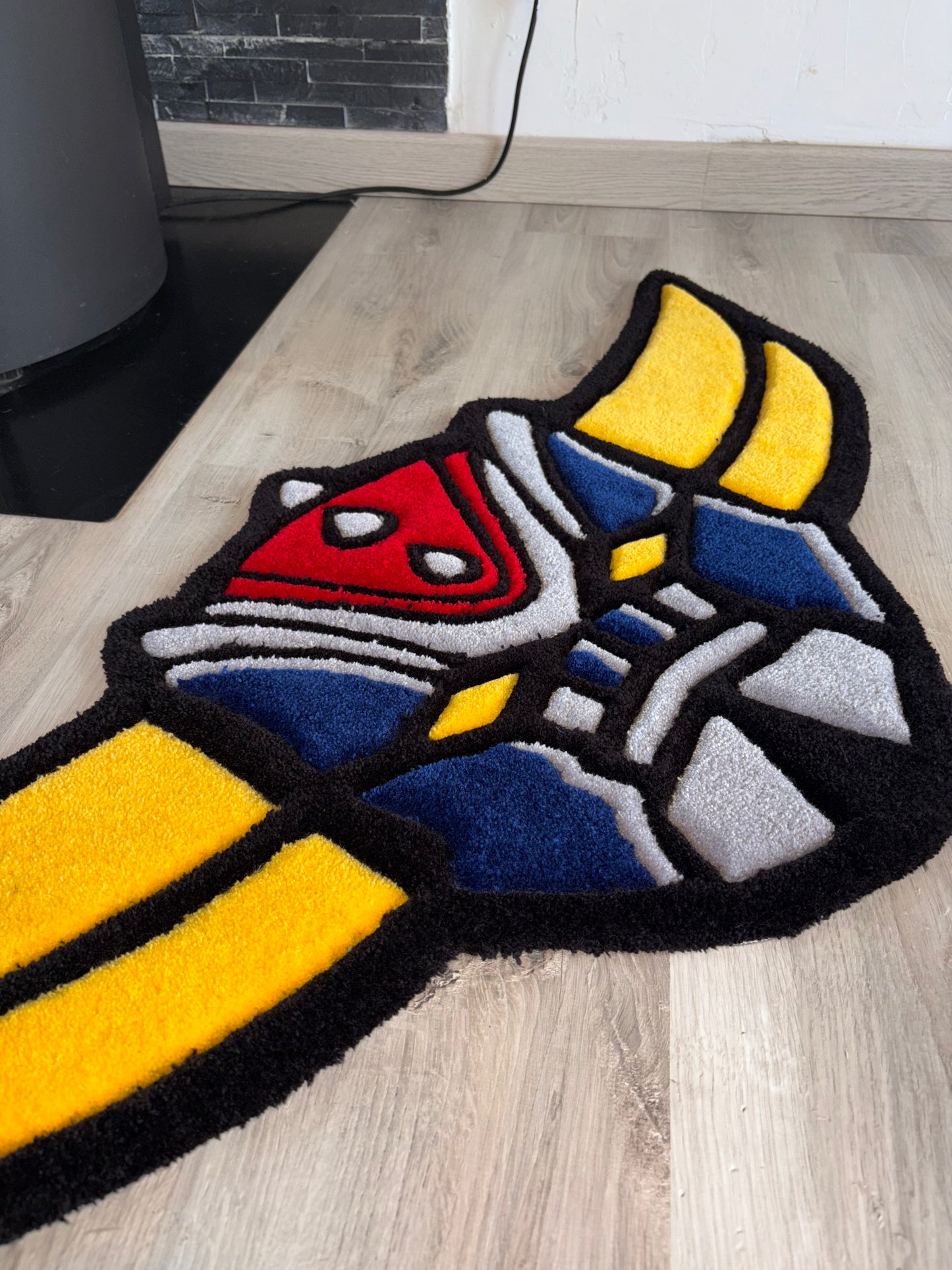 Tapis Goldorak (100% fait main) 120x55cm Tufting/Rug