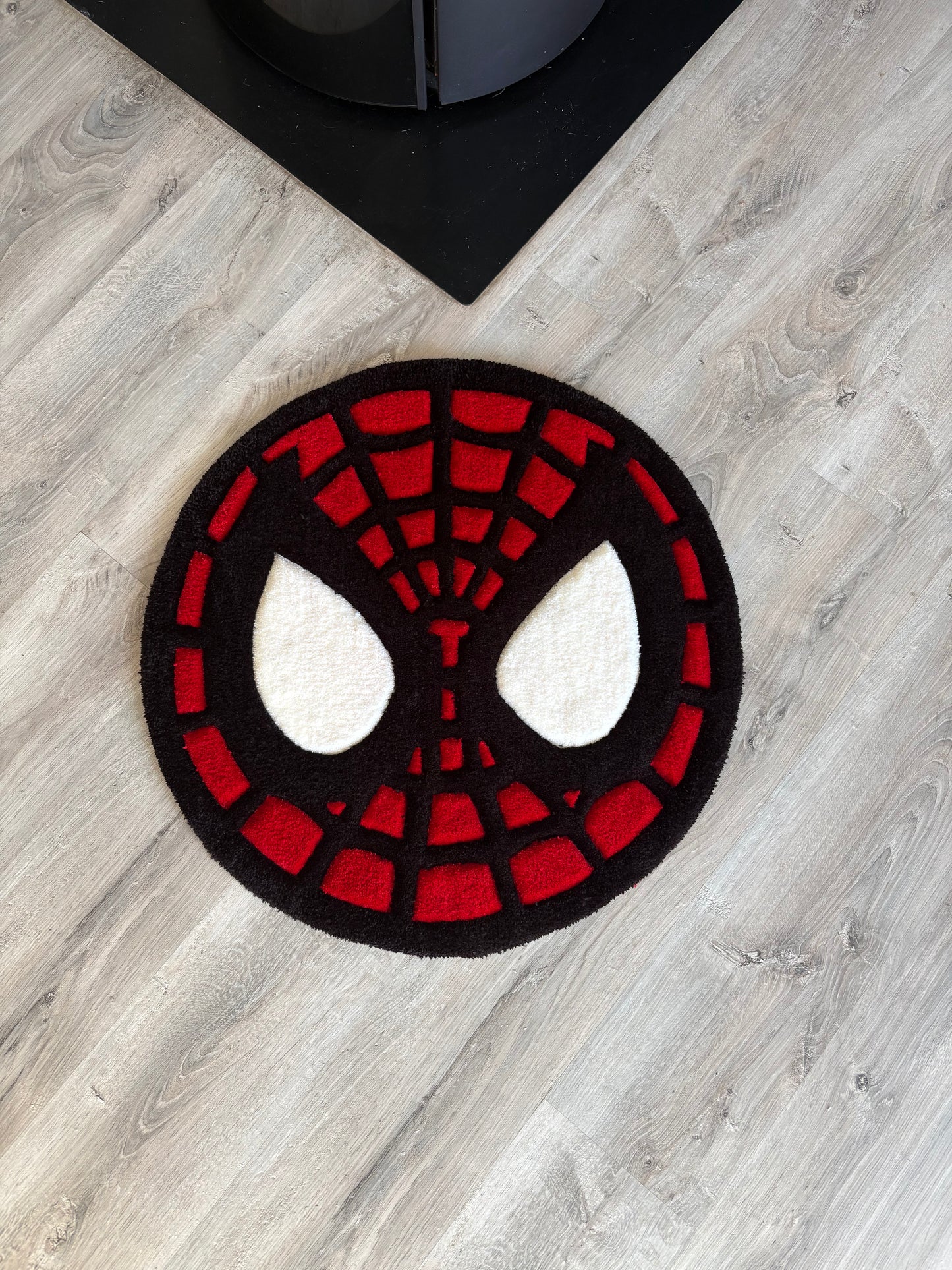 Tapis Spiderman (100% fait main) 65x65cm Tufting/Ruf
