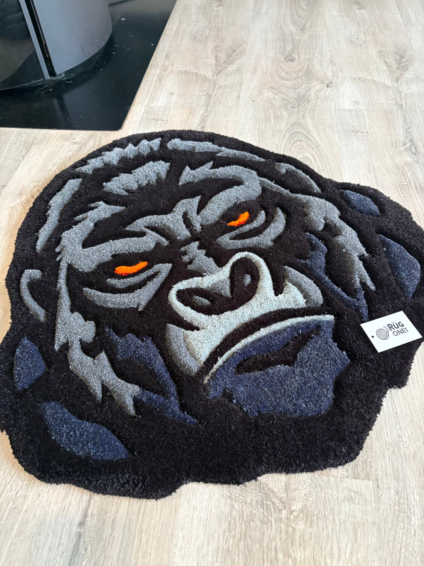 Tapis Gorille (100% fait main) 70x65cm Tufting/Rug