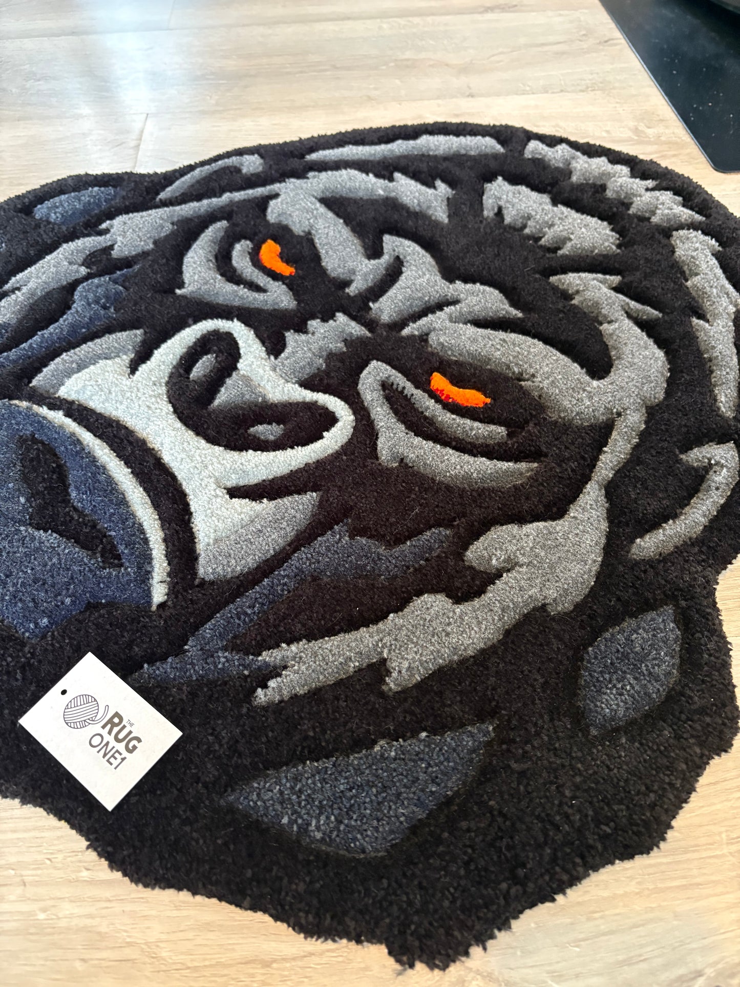 Tapis Gorille (100% fait main) 70x65cm Tufting/Rug