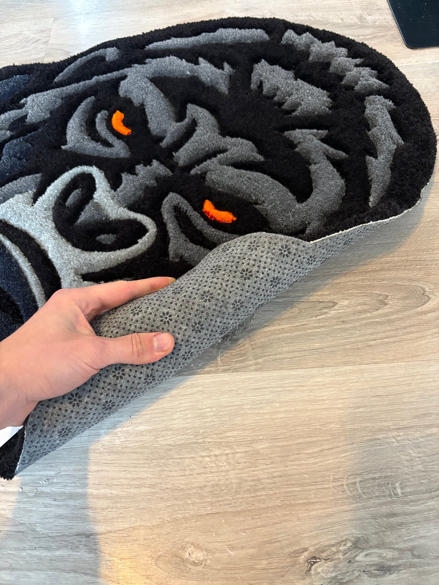 Tapis Gorille (100% fait main) 70x65cm Tufting/Rug
