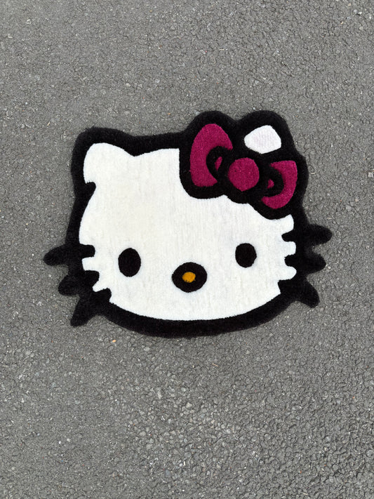 Tapis Hello Kitty (100% fait main) 65x50cm Tufting/Rug