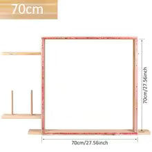 Cadre en Bois 70×70 cm pour Fabrication de Tapis (Tufting)