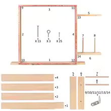 Cadre en Bois 70×70 cm pour Fabrication de Tapis (Tufting)