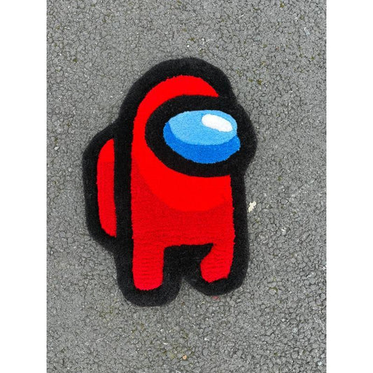 Tapis Among Us (100% fait main) 50x36cm Tufting/Rug